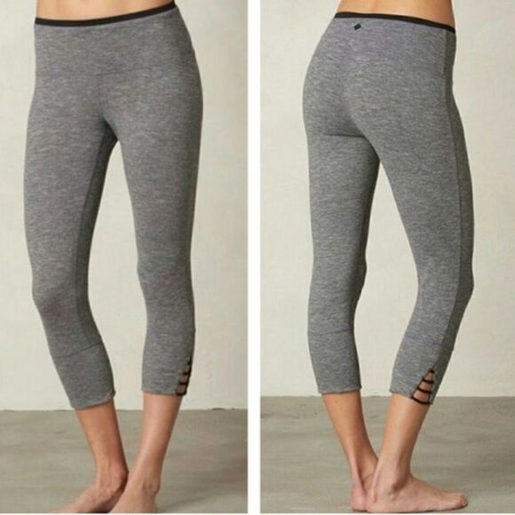 Prana Pants - Prana Tori Capri Legging Gray Black